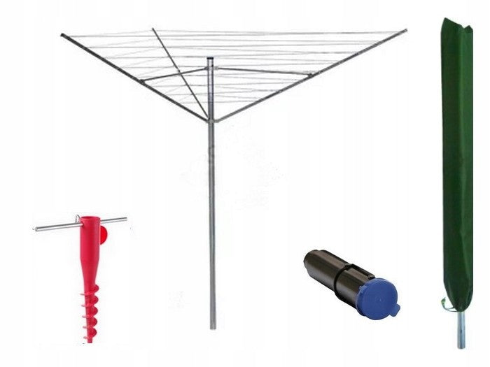 Garden Dryer 40m Line | Foldable, Stable, Laundry & Underwear