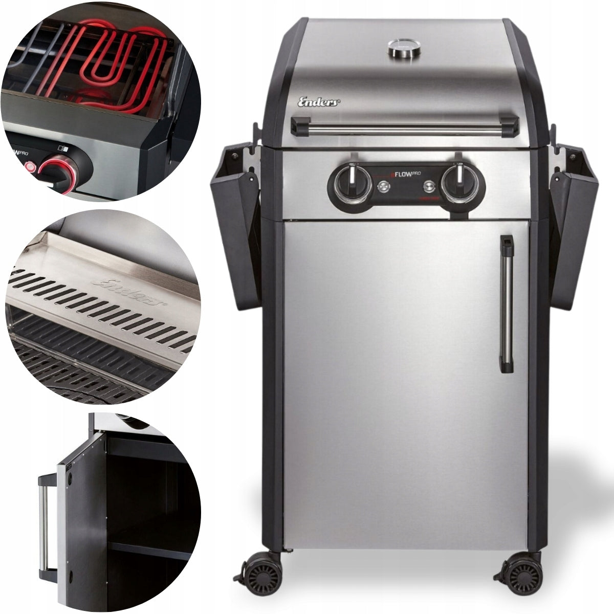 Garden Electric Grill Large Standing Balcony Enders eFlow PRO 2 Turbo
