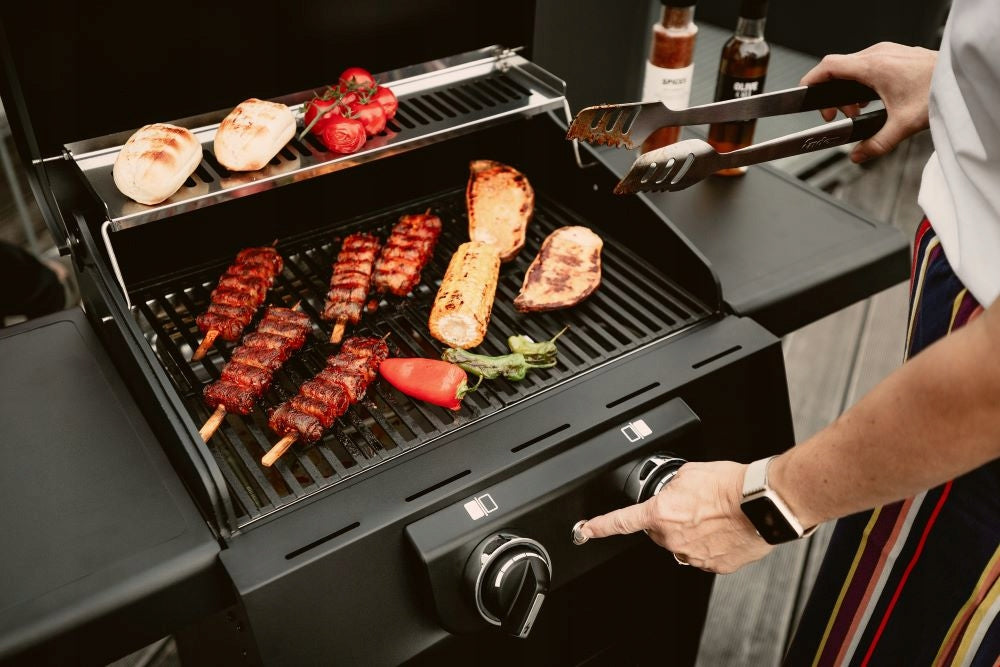 Garden Electric Grill Standing Large eCrave 2 Enders 2,6kW Thermometer Packaging status original