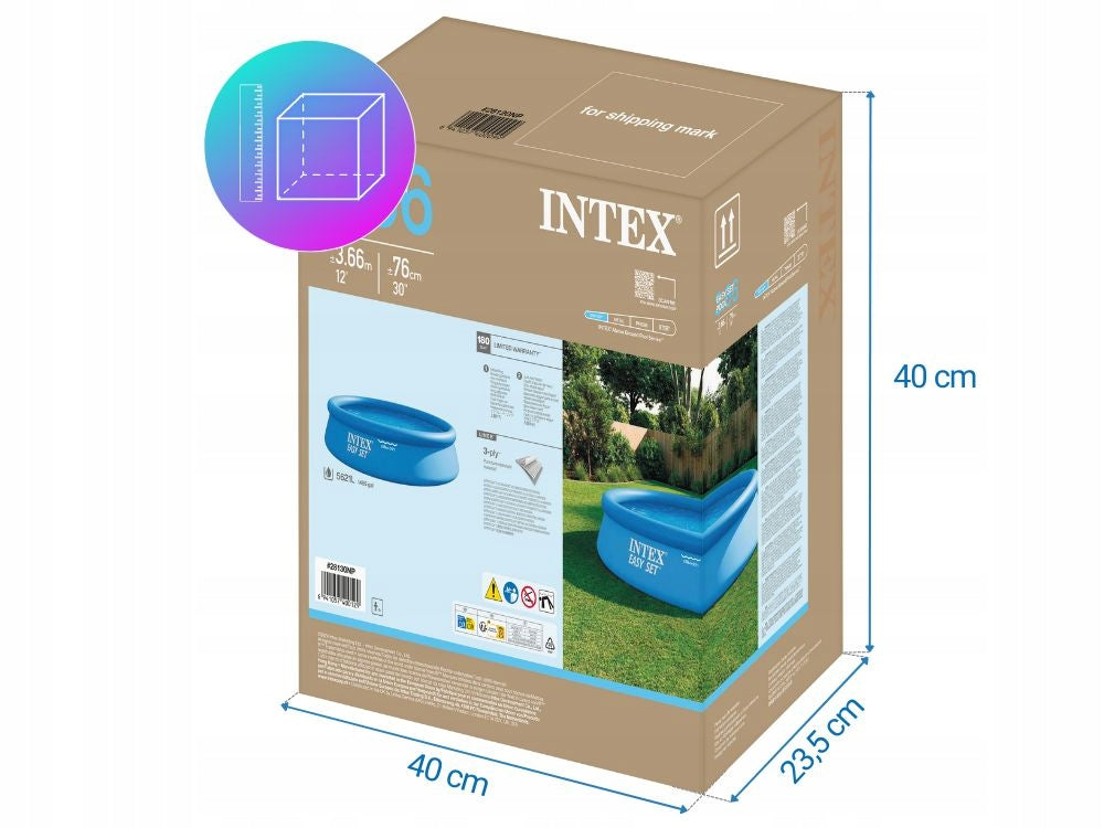 Garden Expansion Pool Intex 28130 366x76 New 2026 Height 76 cm
