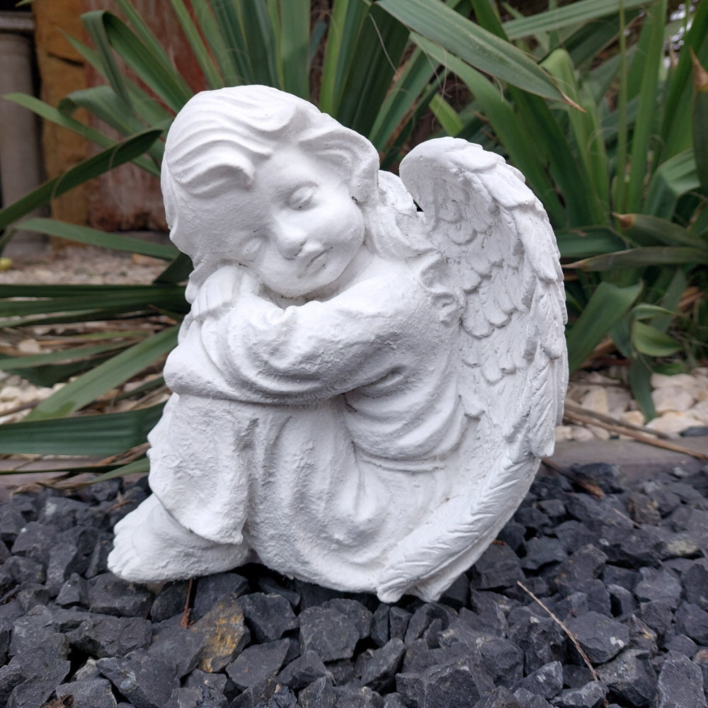 Garden Figure Concrete Angel Decoration Ornament Sculpture for Cemetery