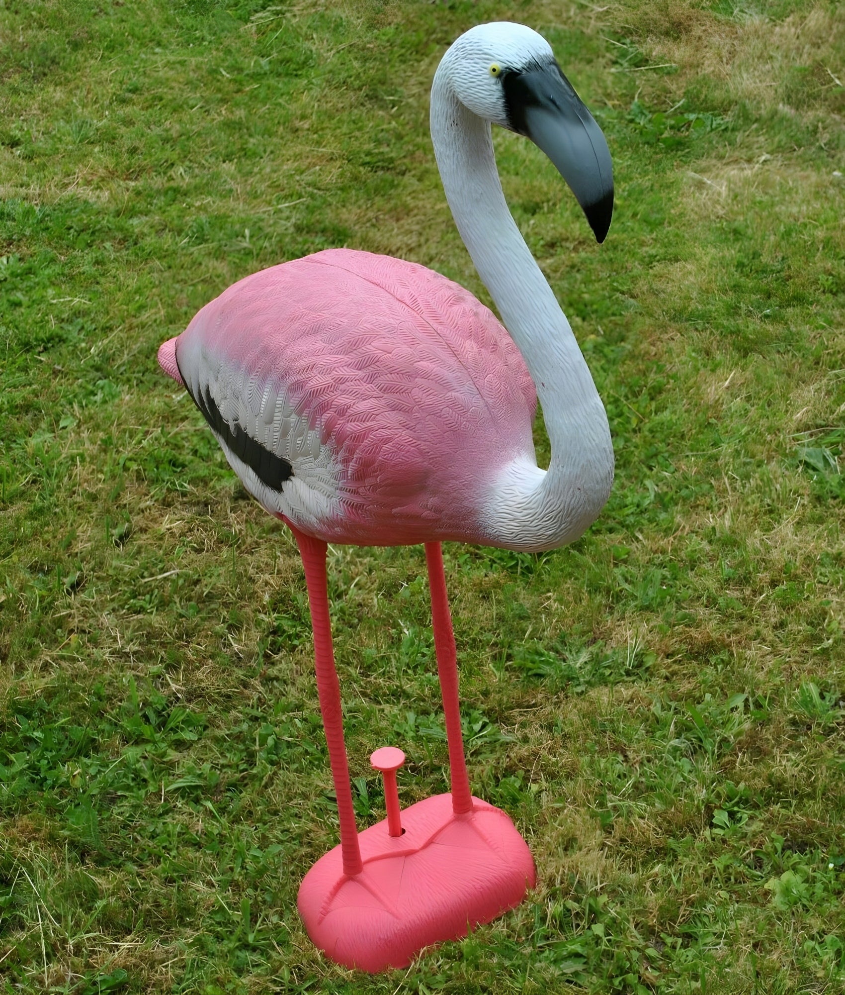 Garden Figurine Bird Ornament Flamingo Large Garden Decoration 80cm Main material synthetic material