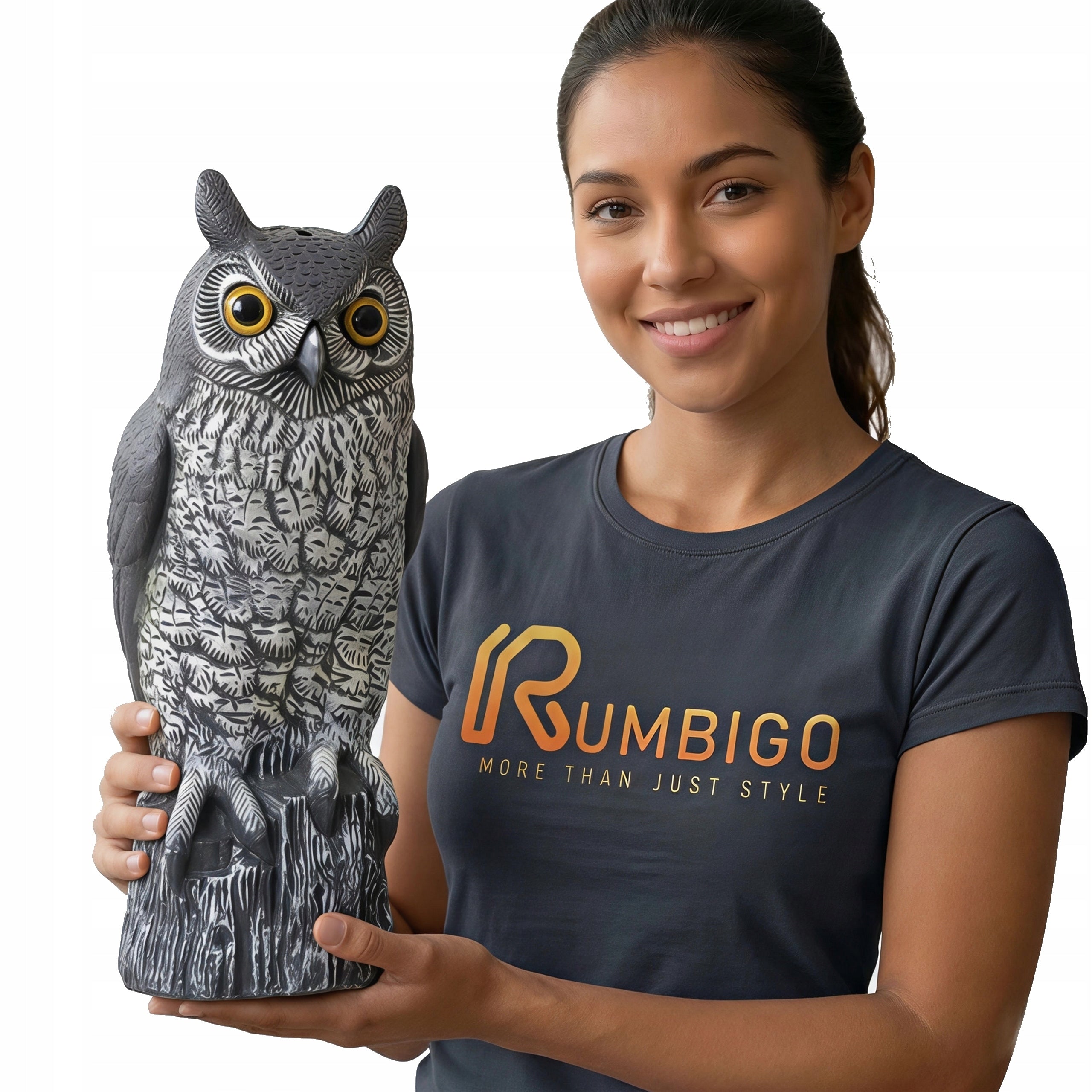 Garden Figurine Owl Realistic Bird Repellent – Owl Uszatk Figurine