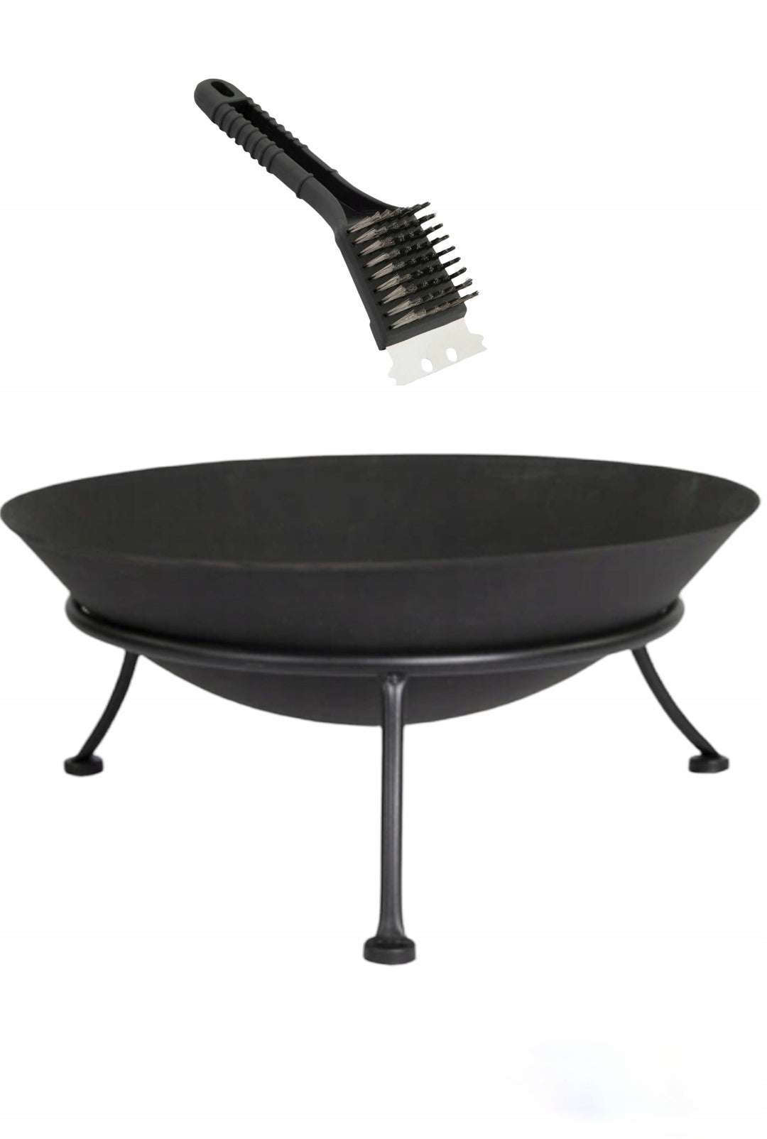 Garden Fire Pit 80 cm Cast Iron Large Grill Fire Pit Premium Product height 35 cm