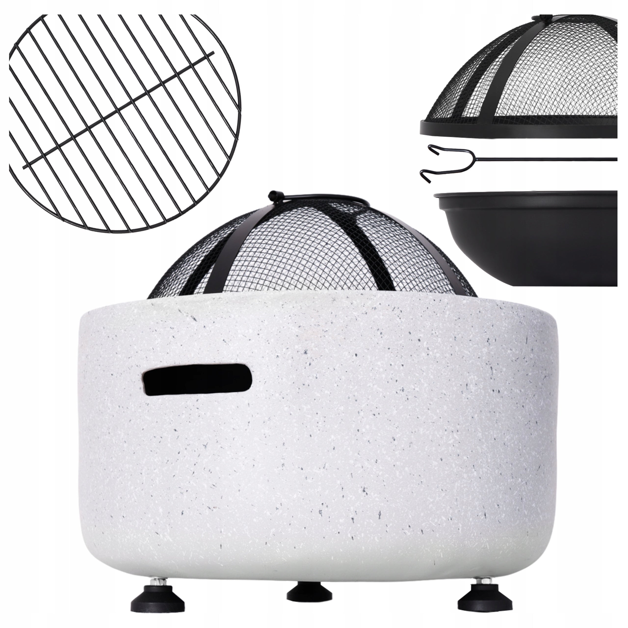 Garden Fire Pit for Stone Terrace Loft Portable Camping Packaging status original