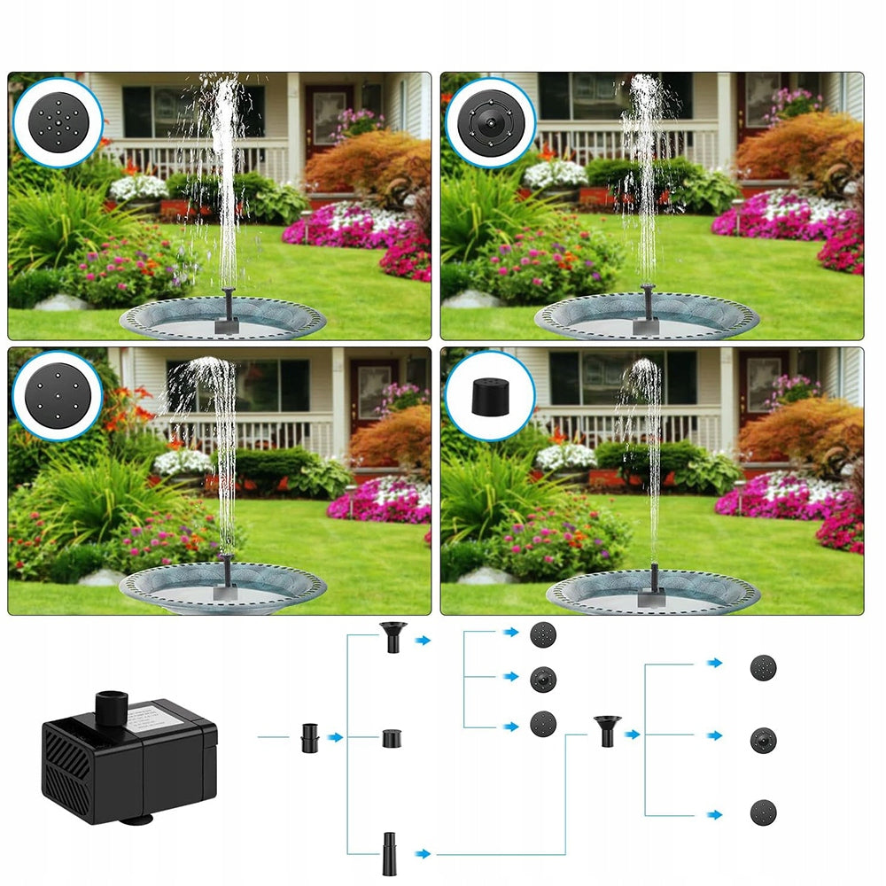 Garden Fountain Solar Pump Garden Decorative Wireless Packaging status original