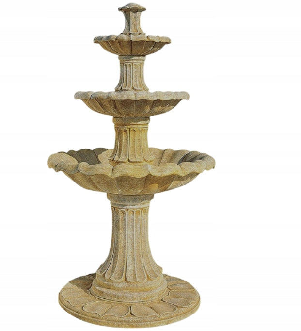 Garden Fountain Zaragoza 205cm Conglomerate Garden Figure White Cement Manufacturer Ag-Bet