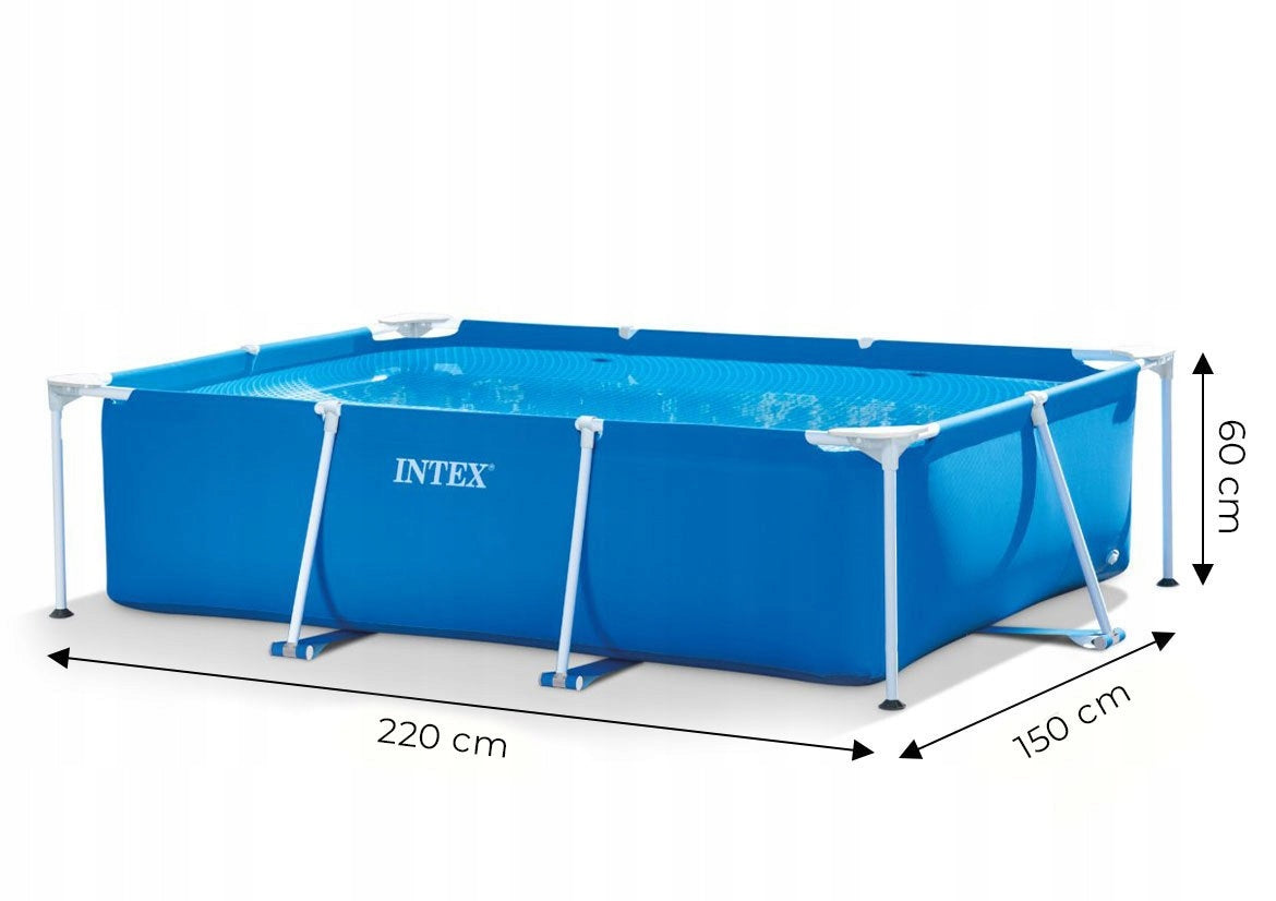Garden Framed Pool Rectangular 220x150x60 Cm 28270 Intex Children Height 60 cm