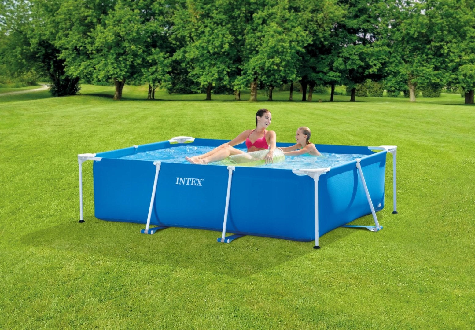 Garden Framed Pool Rectangular 220x150x60 Cm 28270 Intex Children Series basen stelażowy