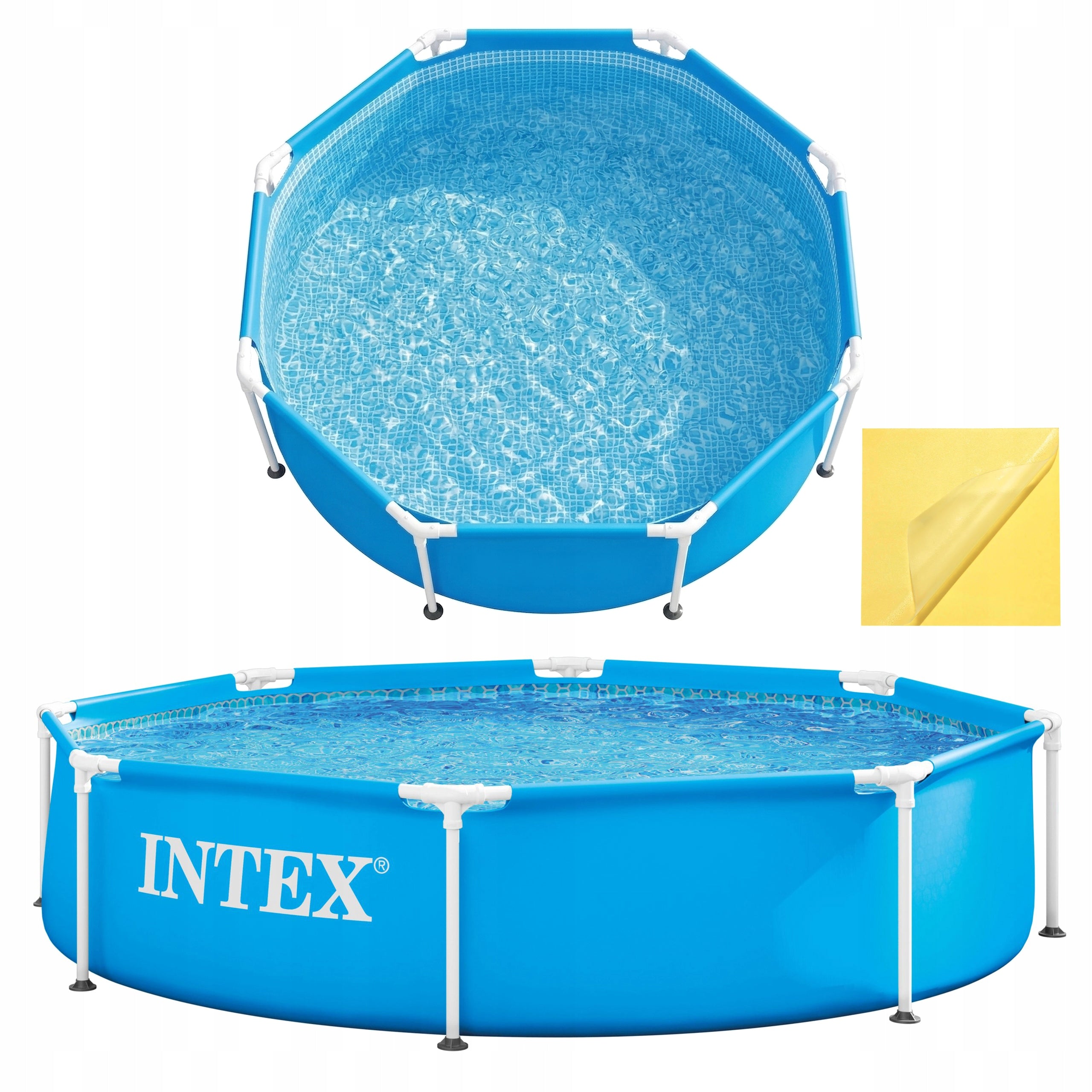 Garden Framed Pool Round 244 x 51 cm 1828L Metal Frime INTEX 28205