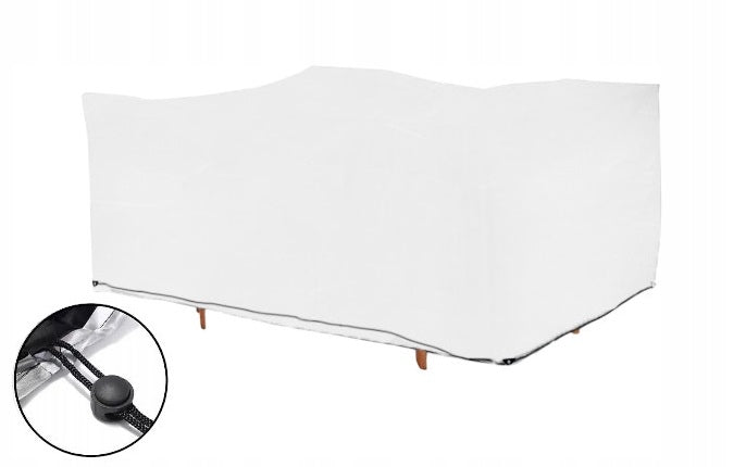 Garden Furniture Cover WHITE Waterproof Set Balcony Table 150x250x75