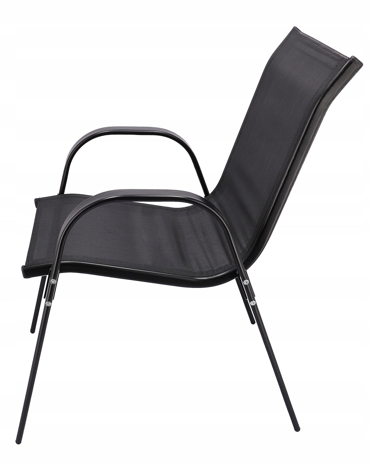 Garden Furniture For Balcony Terrace Set Coffee Table Chairs Black Color black