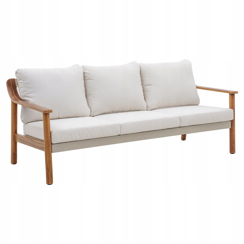 Garden Furniture SOFA TABLE 2 ARMCHAIRS COFFEE SET Leisure BEIGE Terrace Number of people 5