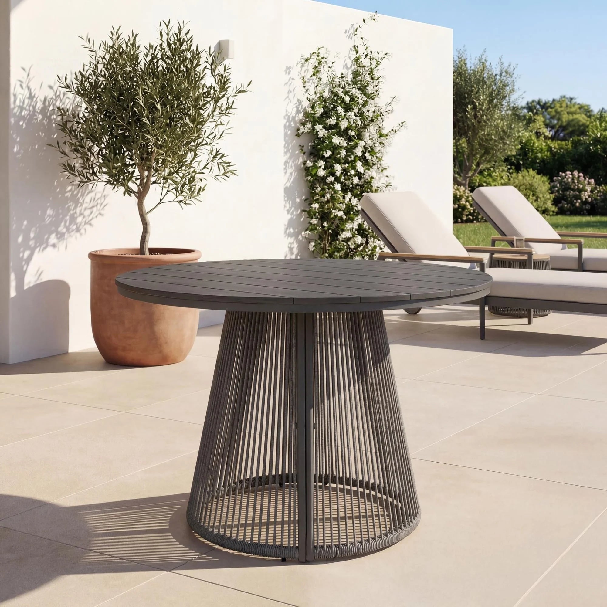 Garden Furniture Set 4 Pers Technorattan Table Polywood Dining Room Furniture For dinner set