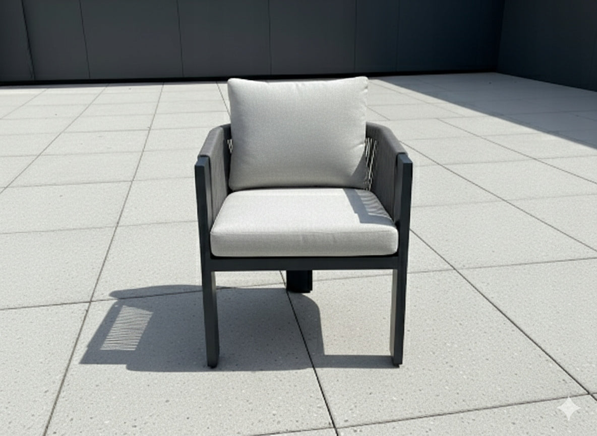 Garden Furniture Set Aluminum Black Color black