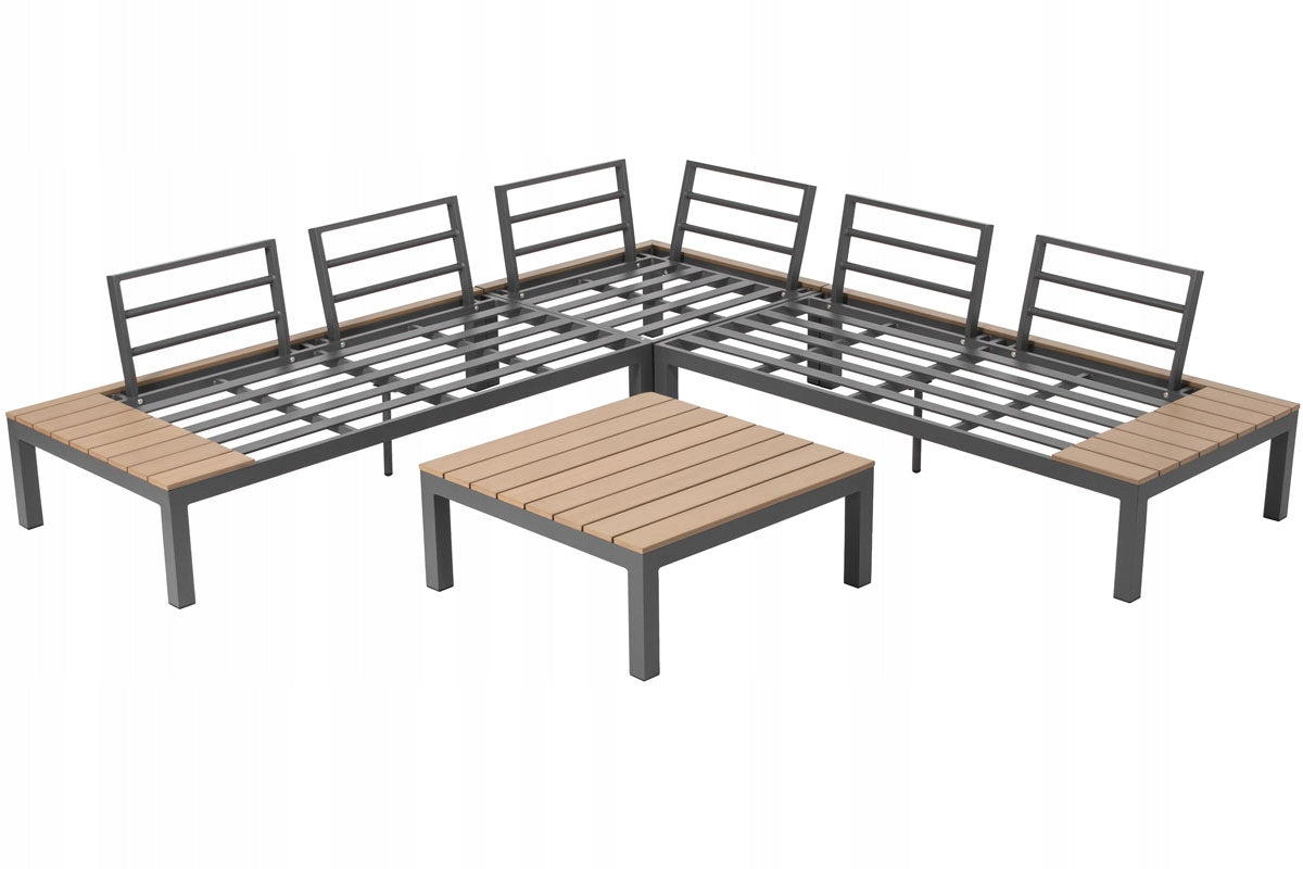 Garden Furniture Set Aluminum Corner BALI Table PREMIUM Cushions Manufacturer code 14-055