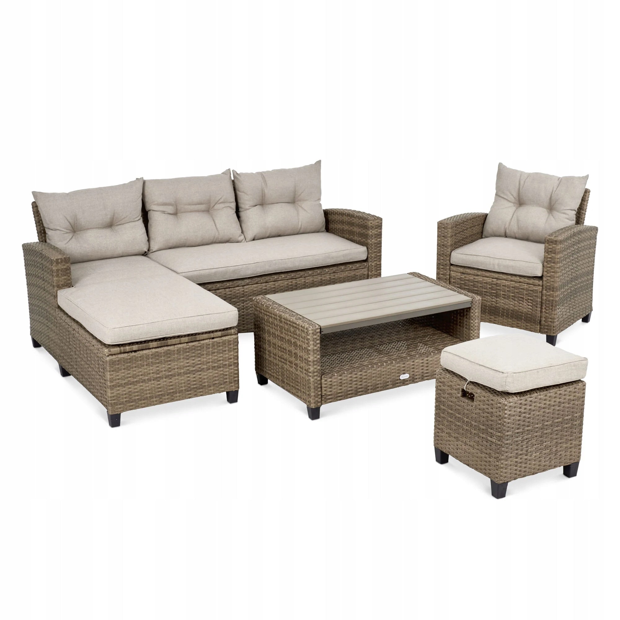 Garden Furniture Set Dalmia di volio Corner Set Technorattan Armchair