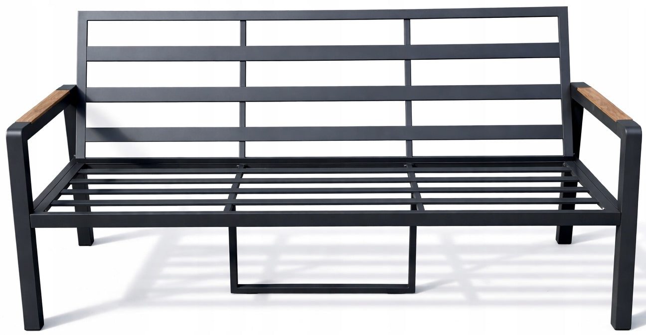 Garden Furniture Set Modular Aluminum Sofa + Table + 2 Armchairs Graphite EAN (GTIN) 5907076132497
