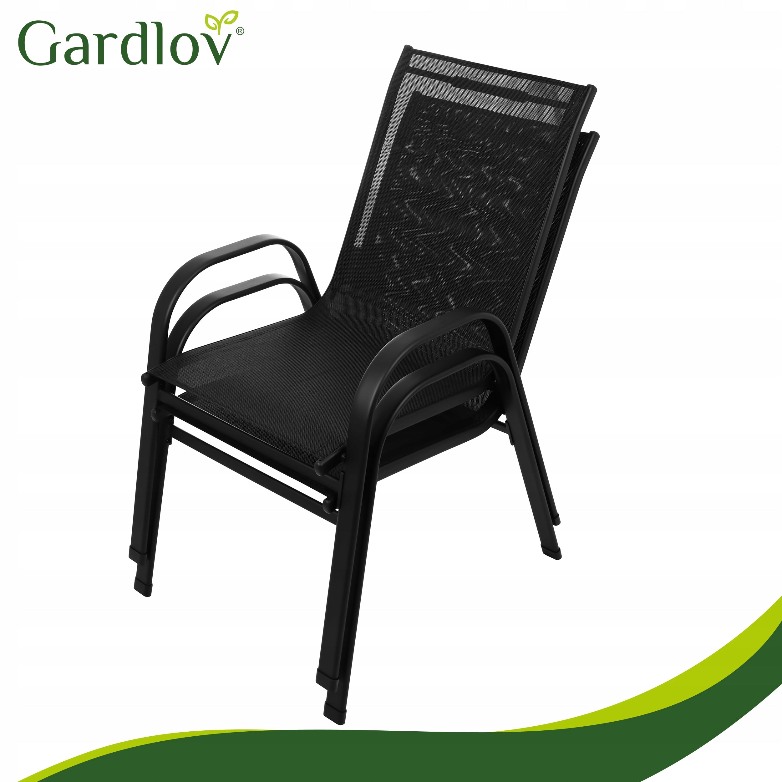Garden Furniture Set for Balcony Terrace Table + 2 Chairs Main material metal