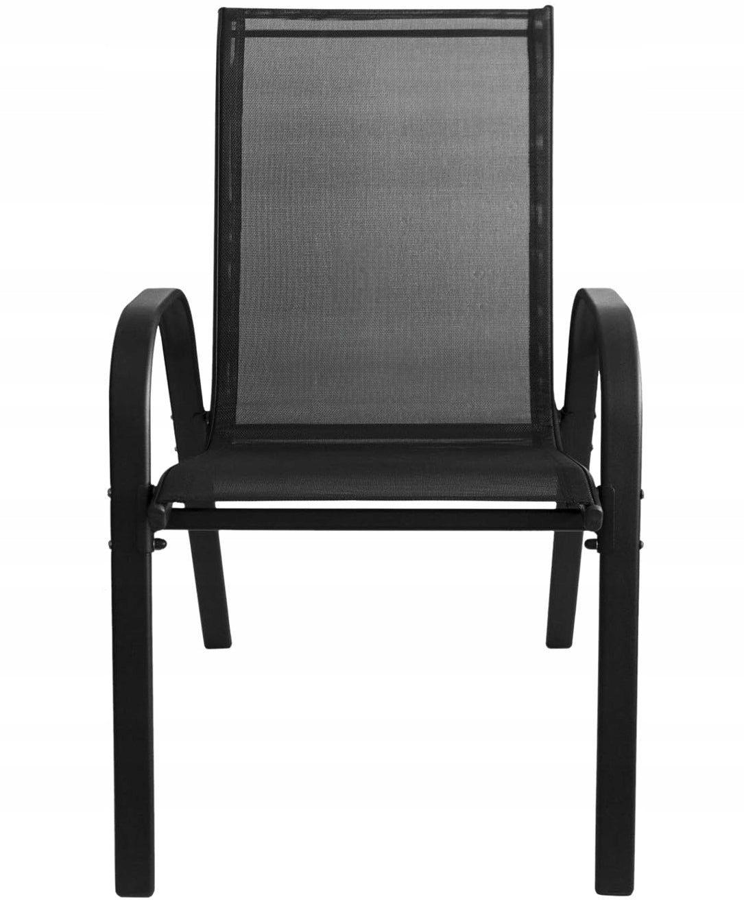 Garden Furniture Table with Chairs for Balcony Terrace 2 Chairs Black Main material metal