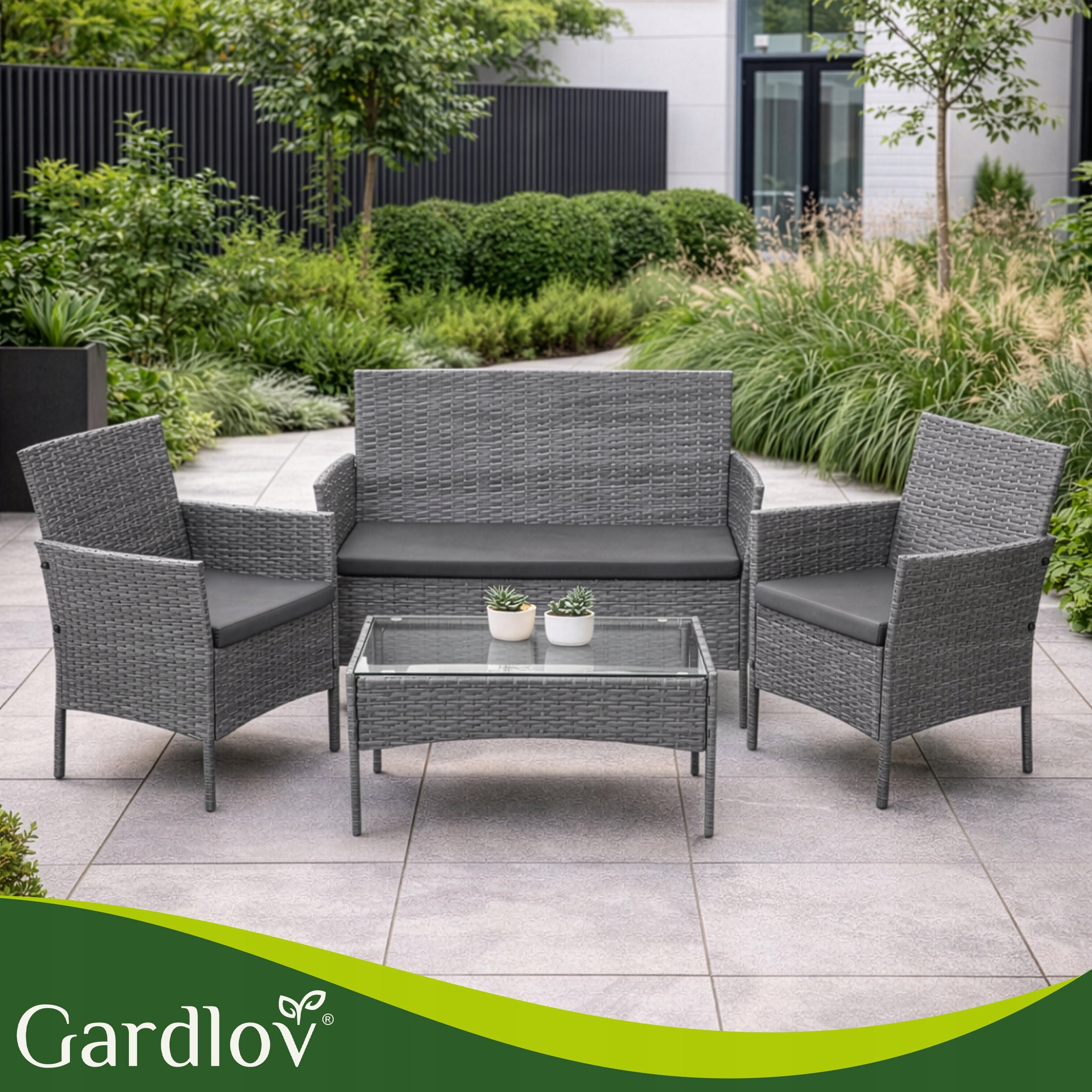 Garden Furniture Technorattan Garden Furniture Set for Terrace Table Sofa Line Meble Ogrodowe Zestaw Mebli Ogrodowych