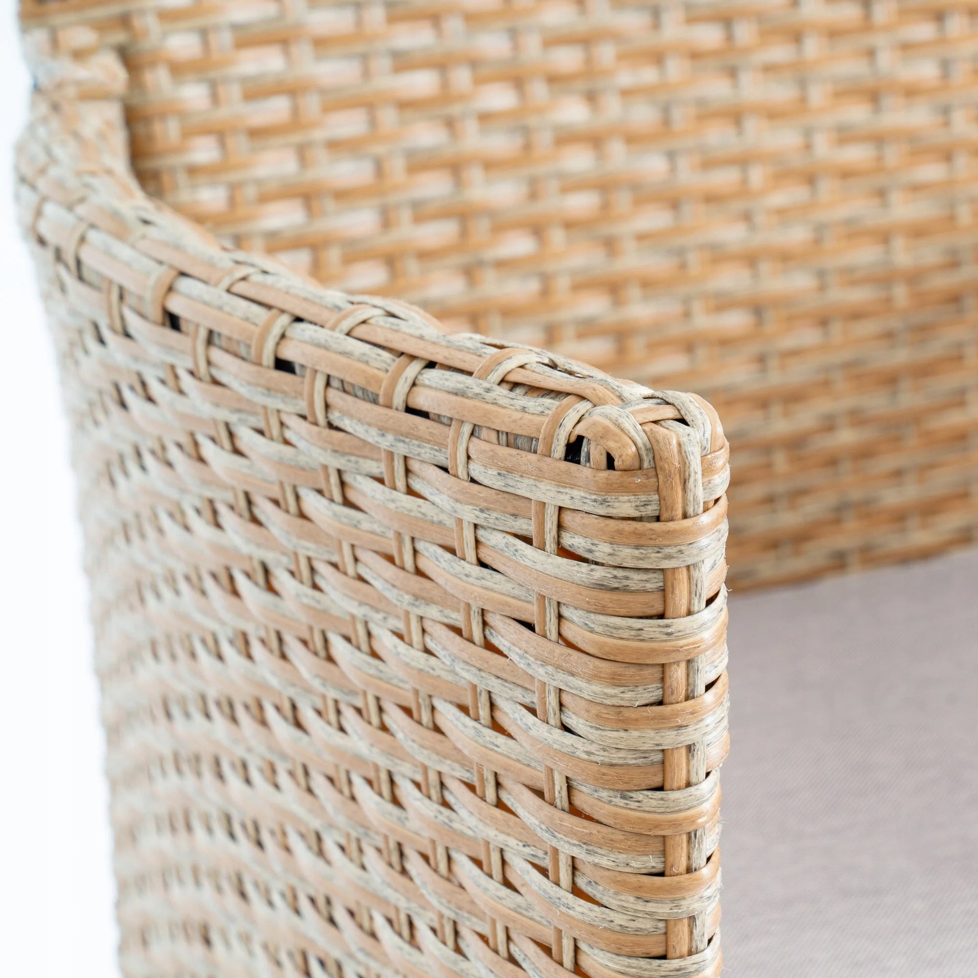 Garden Furniture di volio Chairs Table Cushion Technoratan Set Balcony Color beige