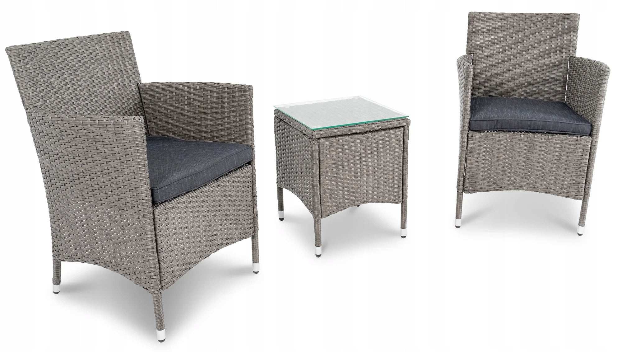 Garden Furniture di volio Siena Set for Balcony Terrace Technorattan 2 People Set contents armchair low coffee table