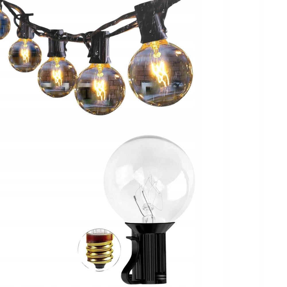 Garden GARLAND 7m + 25 Bulbs Waterproof Light Chain
