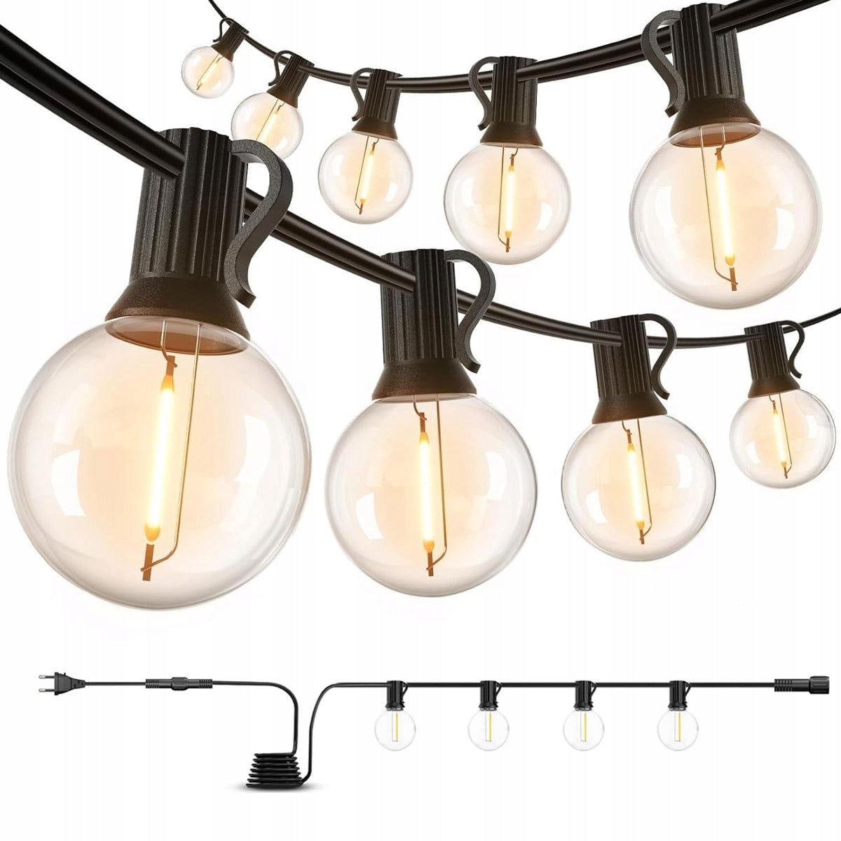 Garden GARLAND LED waterproof 10m 12+1x bulb G40