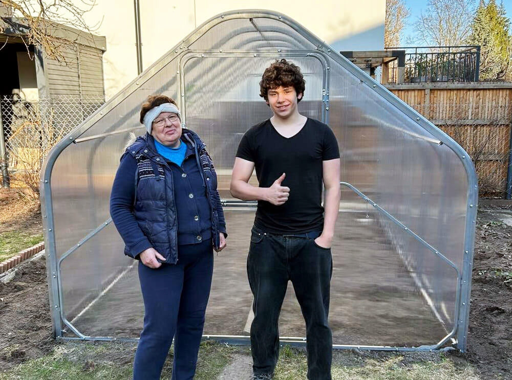 Garden GREENHOUSE 2,75x6m POLYCARBONATE 4mm Profile 40x20mm Cottage ZINC Length 6 m