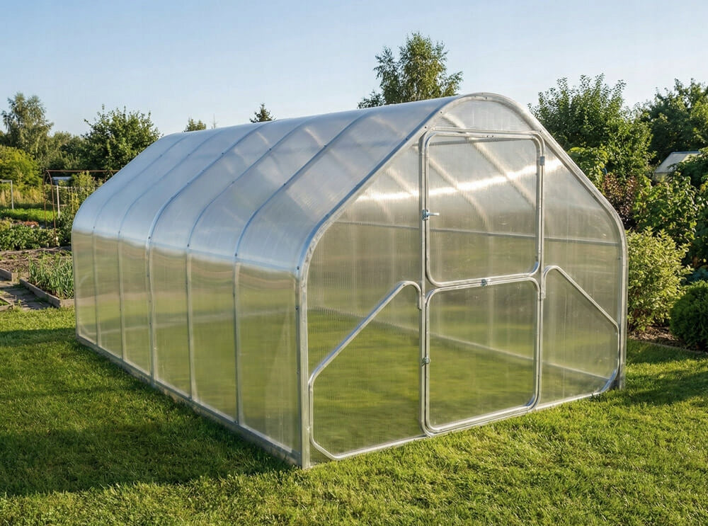 Garden GREENHOUSE 2,75x6m POLYCARBONATE 4mm Profile 40x20mm Cottage ZINC Manufacturer no brand