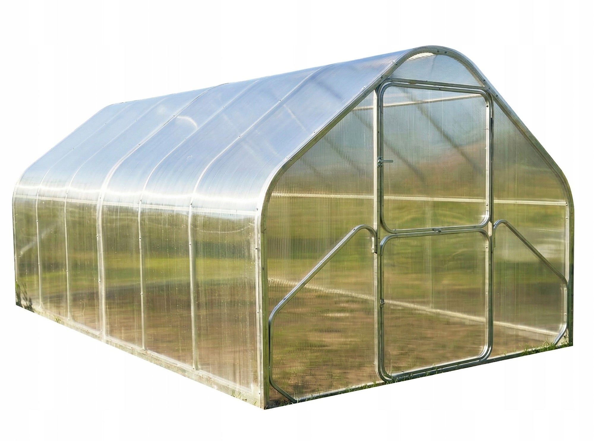 Garden GREENHOUSE 2,75x6m POLYCARBONATE 4mm Profile 40x20mm Cottage ZINC
