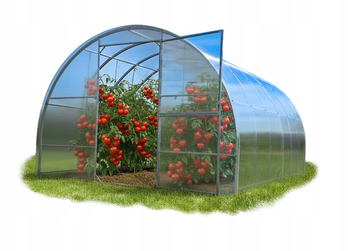 Garden GREENHOUSE 3x4m Polycarbonate 6mm with Profile 40x20mm ZINC Tunnel