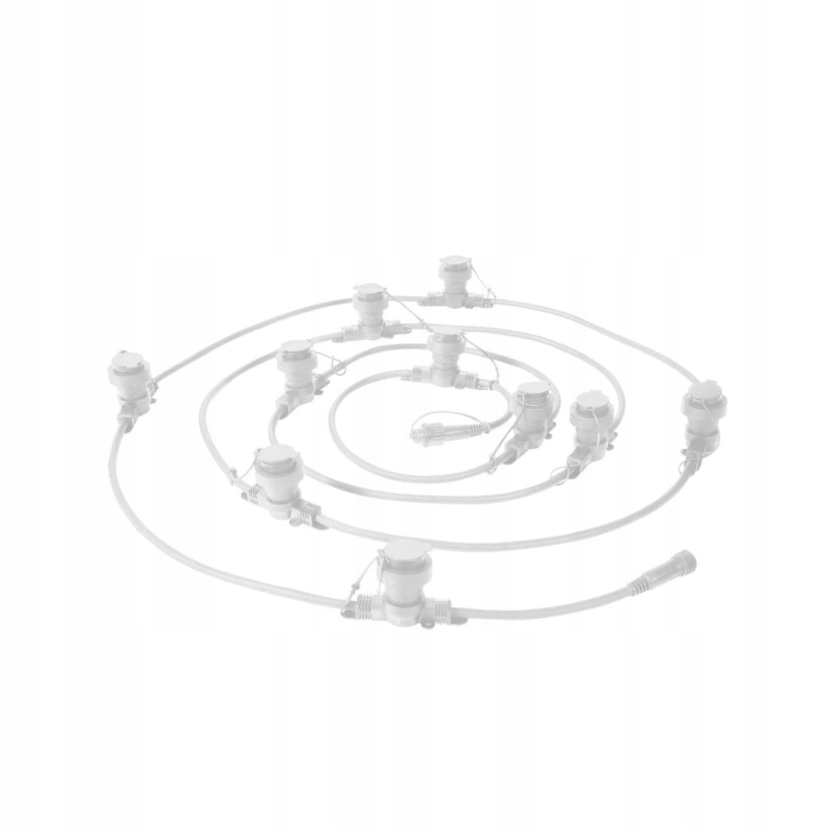Garden Garland Decorative Chain for Bulbs INSPIRE IP44 5m 10×E27 Manufacturer code Girlanda Ogrodowa INSPIRE IP44
