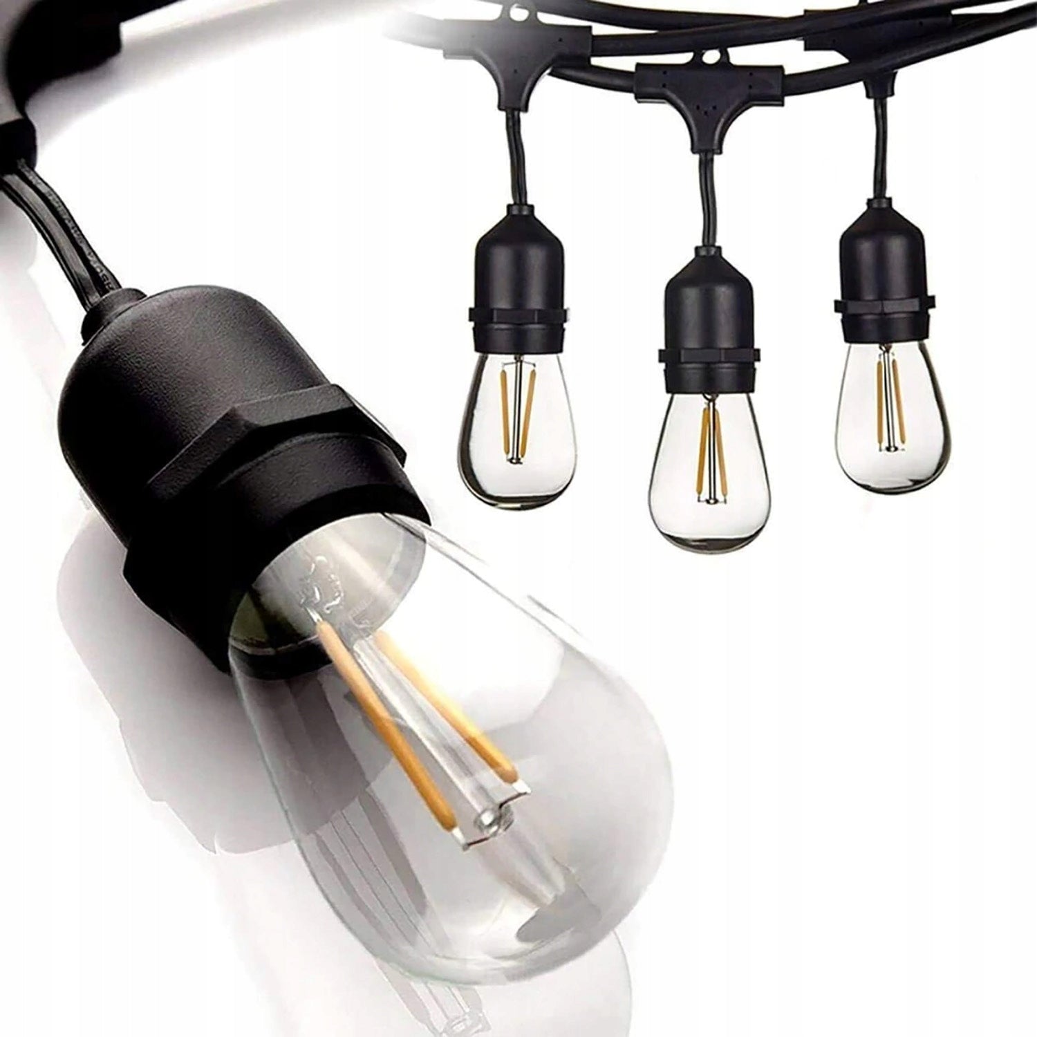 Garden Garland Light 20M 20X LED Bulb E27 + Waterproof Cord EAN (GTIN) 5904067087897