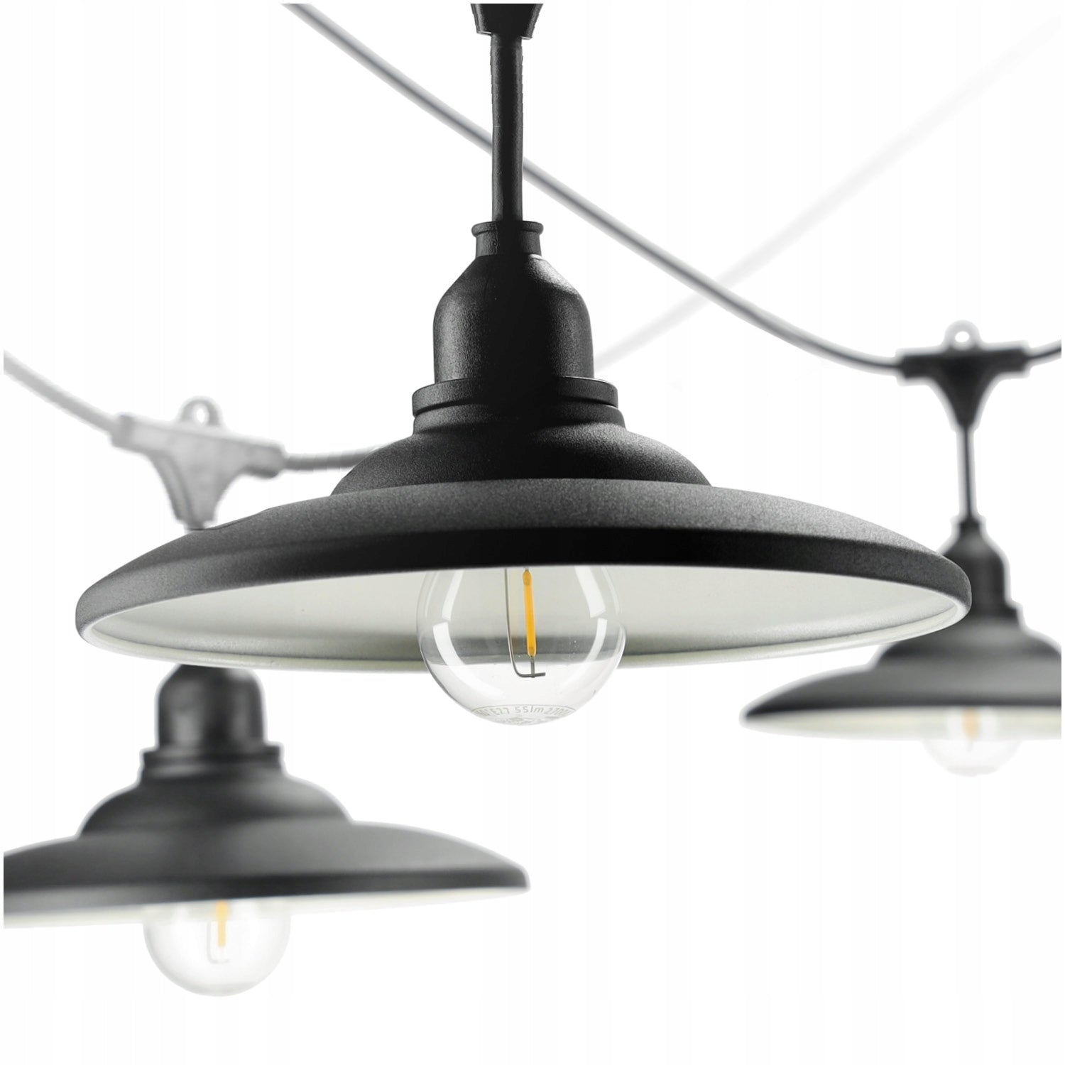 Garden Garland Light Chain Crete Set with Shades M2+ Cable 5m Brand Kobi