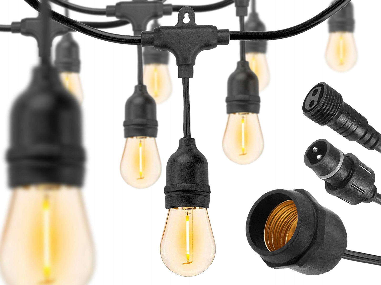 Garden Garland Light LED Chain 20m Bulbs 20xE27 Garden Lights Manufacturer code ZE114LA