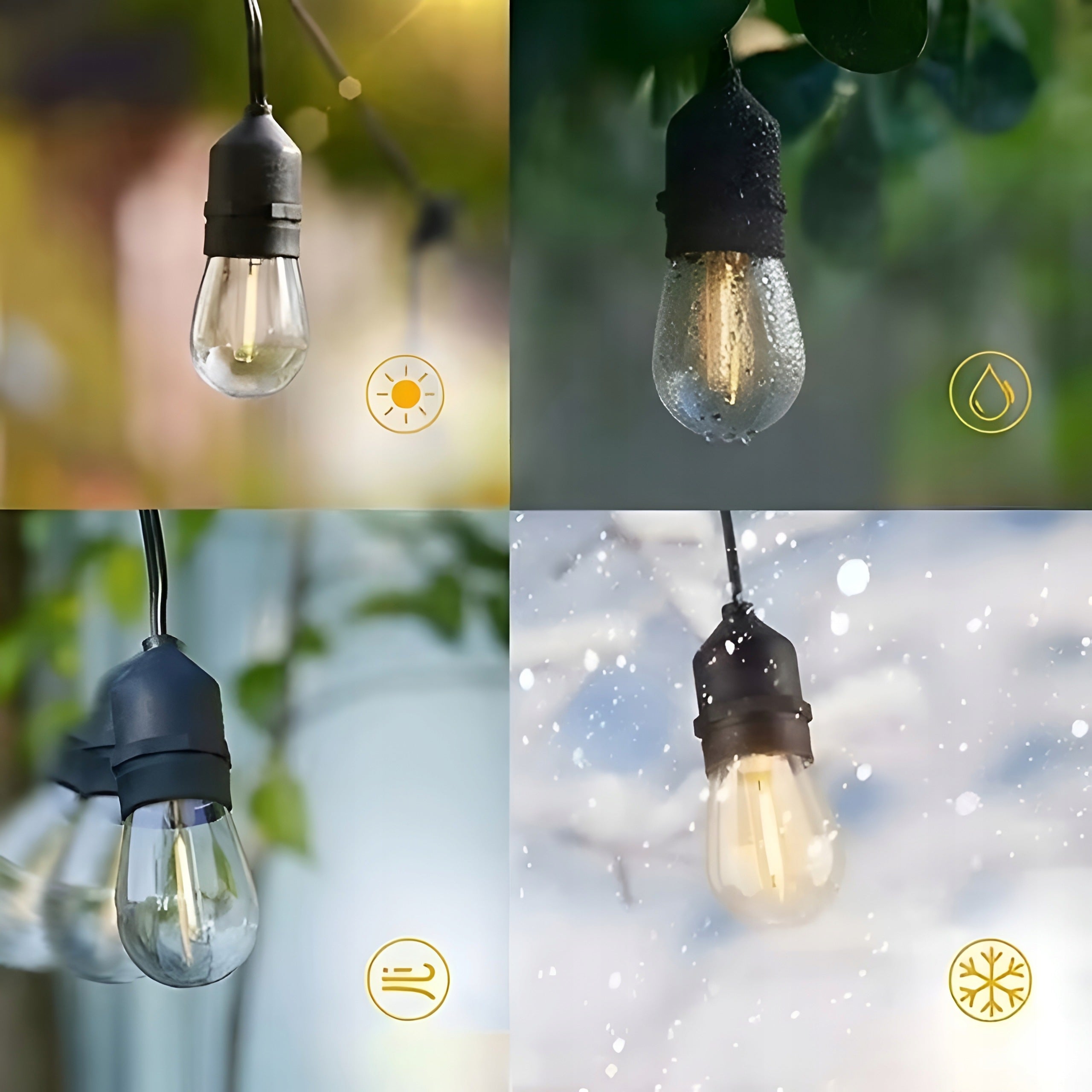 Garden Garland Light Lamps Chain 20x LED Bulb Bulbs e27 20m Manufacturer code LGŚ-20-20