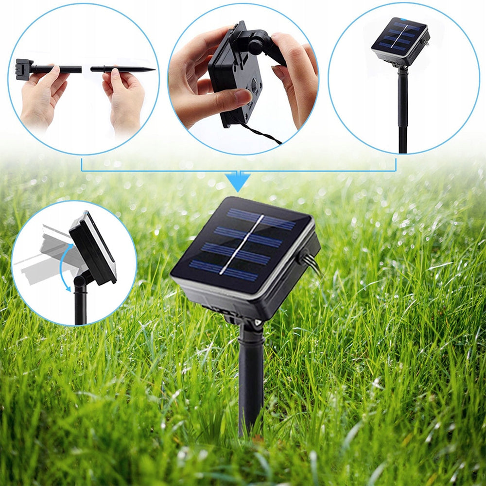 Garden Garland Solar Outdoor Garden Lights 7m 50 LED Balls Number of light points more than 50