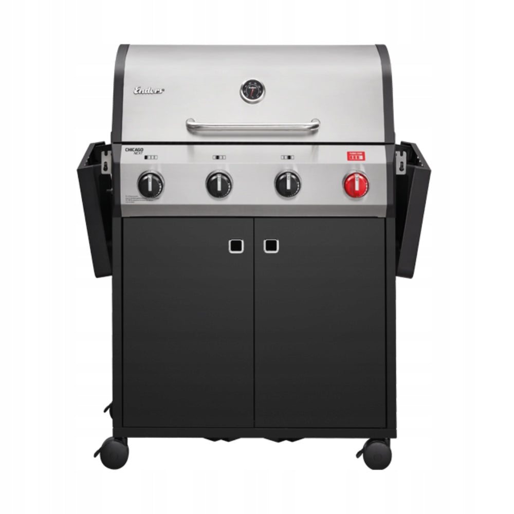 Garden Gas Grill Enders Chicago Next 4 R Turbo, Cast Iron Grate, FREEBIES Grill width 134.5 cm