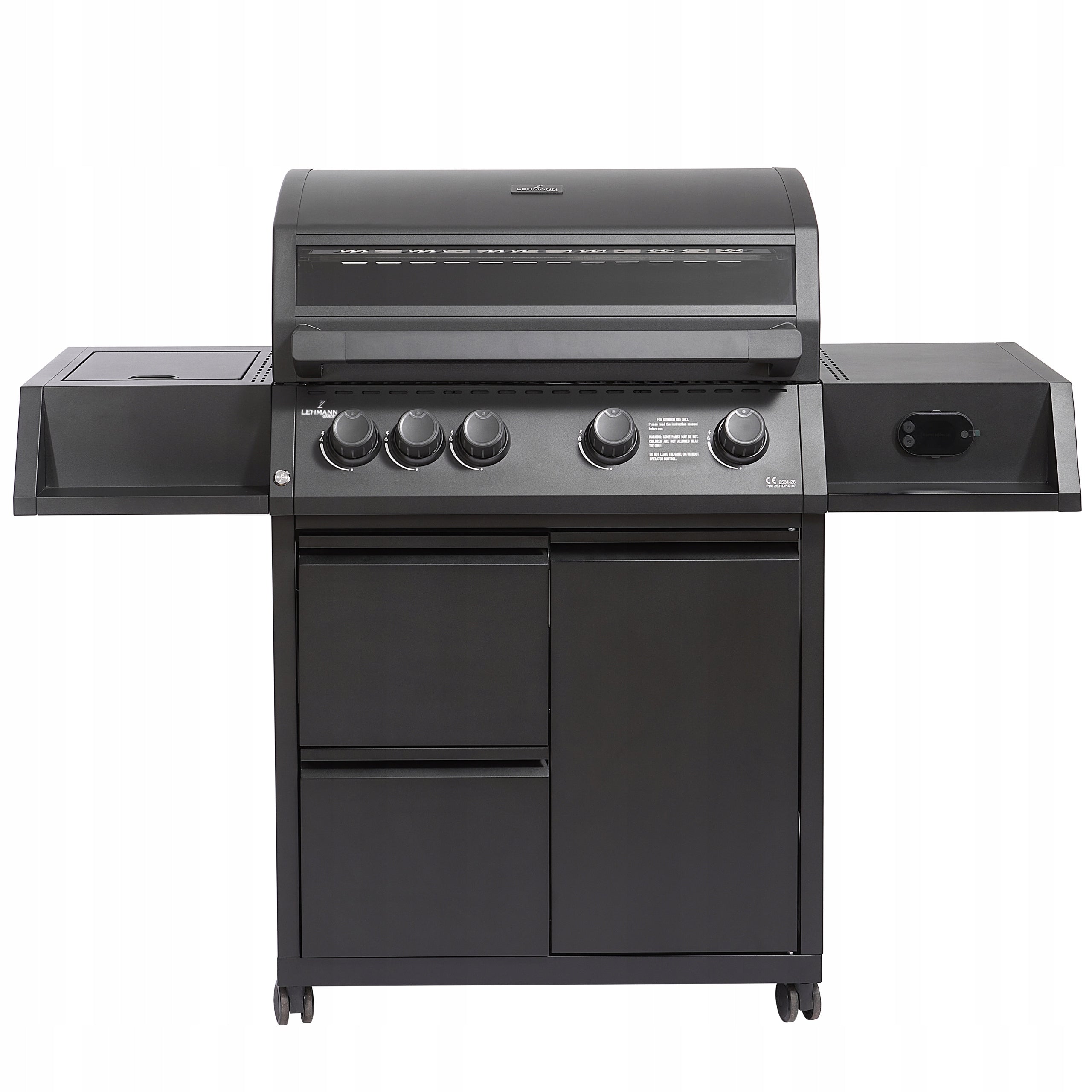 Garden Grill CAST IRON LEHMANN 4+1 premium 17,2 kW + cylinder cabinet Brand Lehmann
