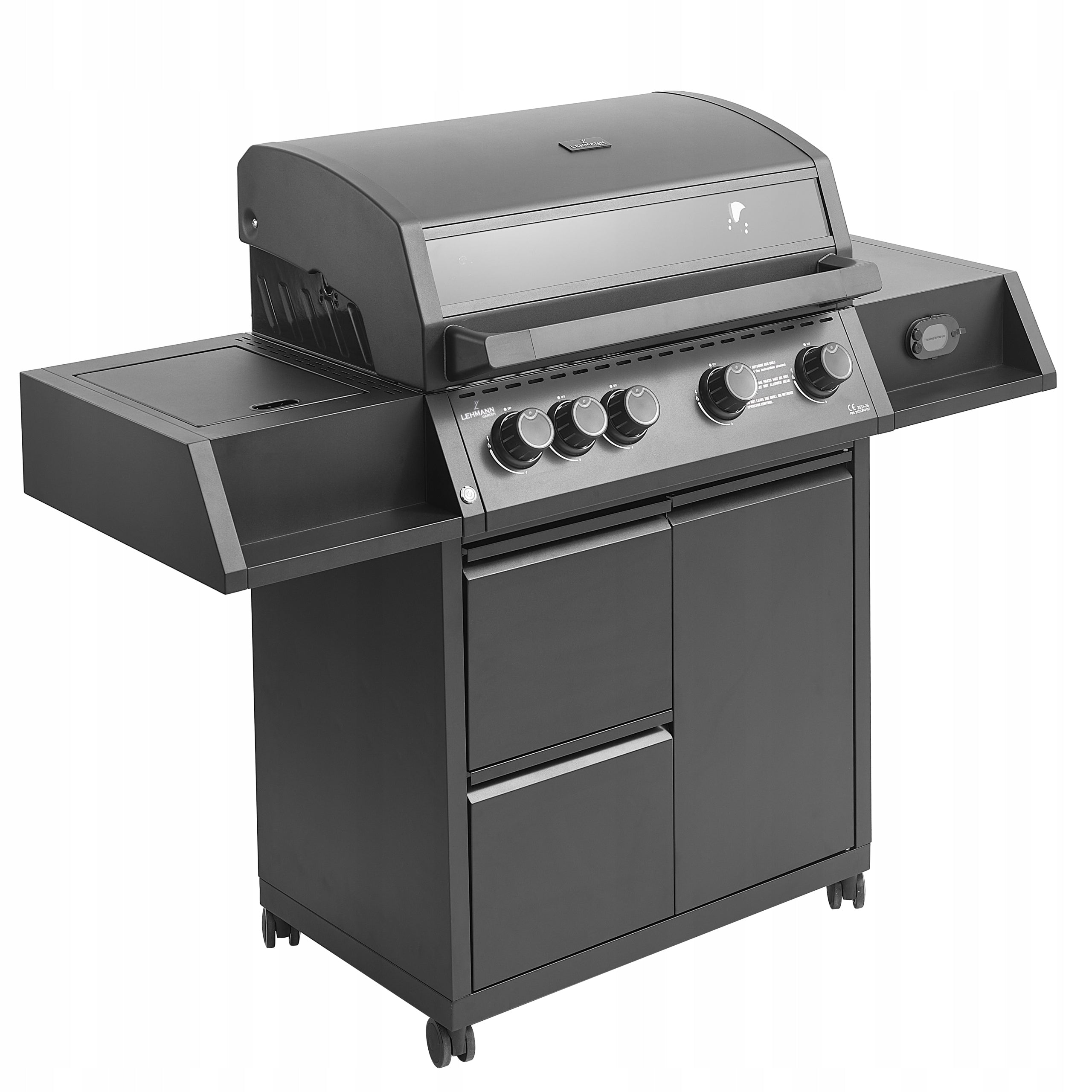 Garden Grill CAST IRON LEHMANN 4+1 premium 17,2 kW + cylinder cabinet Power 17.2 kW