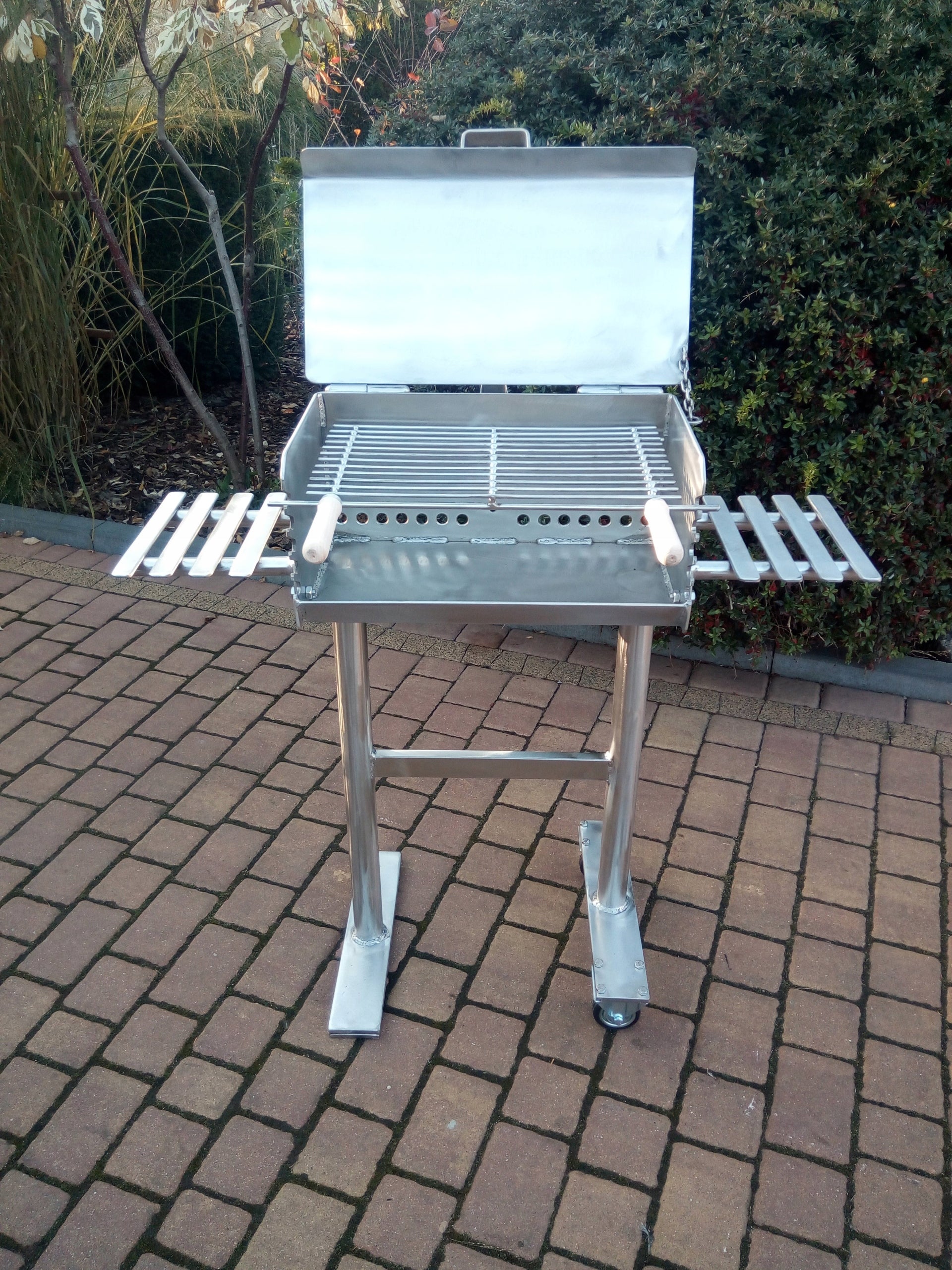 Garden Grill Stainless Steel Sheet 5mm!! Grate length 42 cm