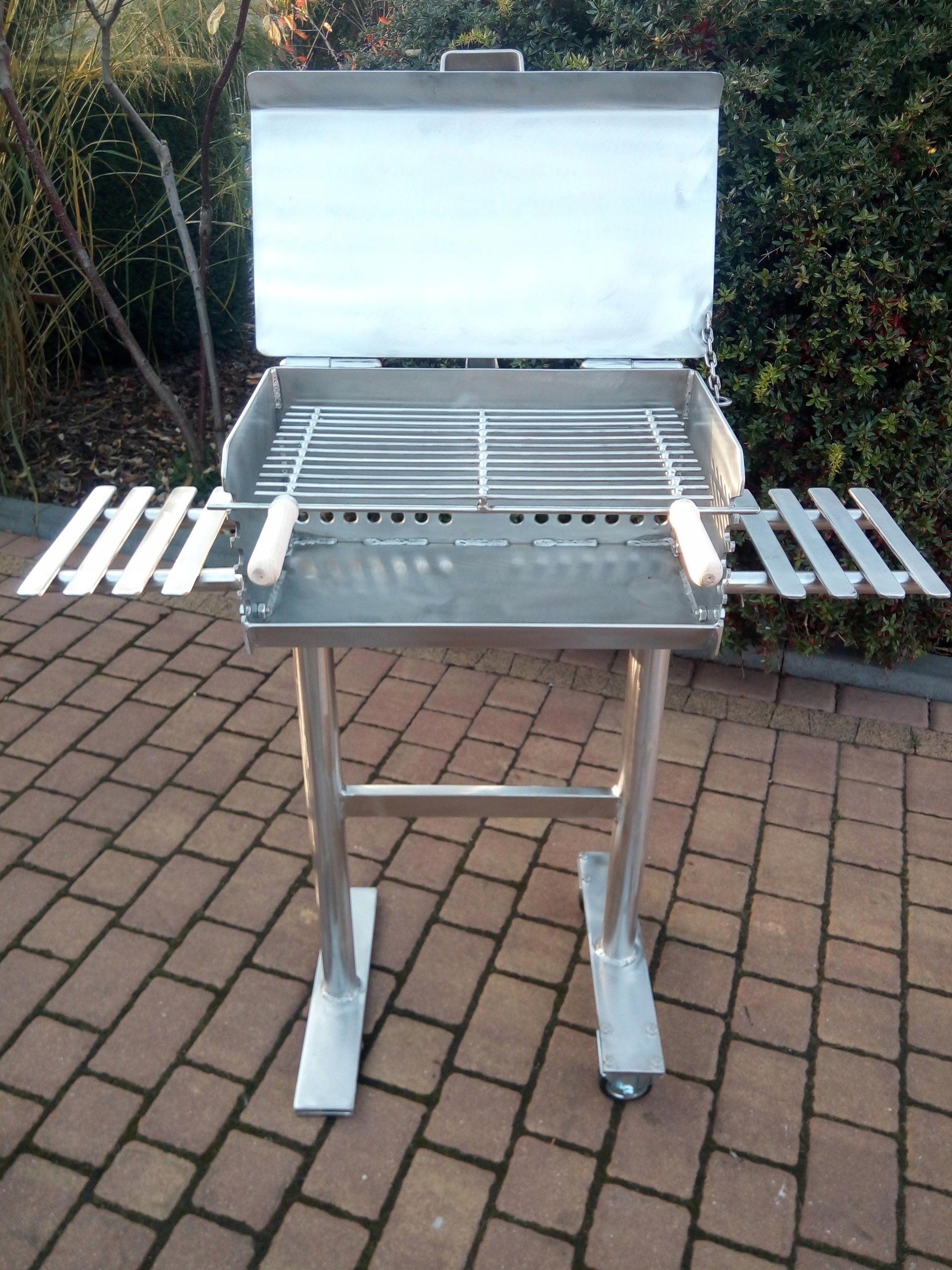Garden Grill Stainless Steel Sheet 5mm!! Grate width 59 cm