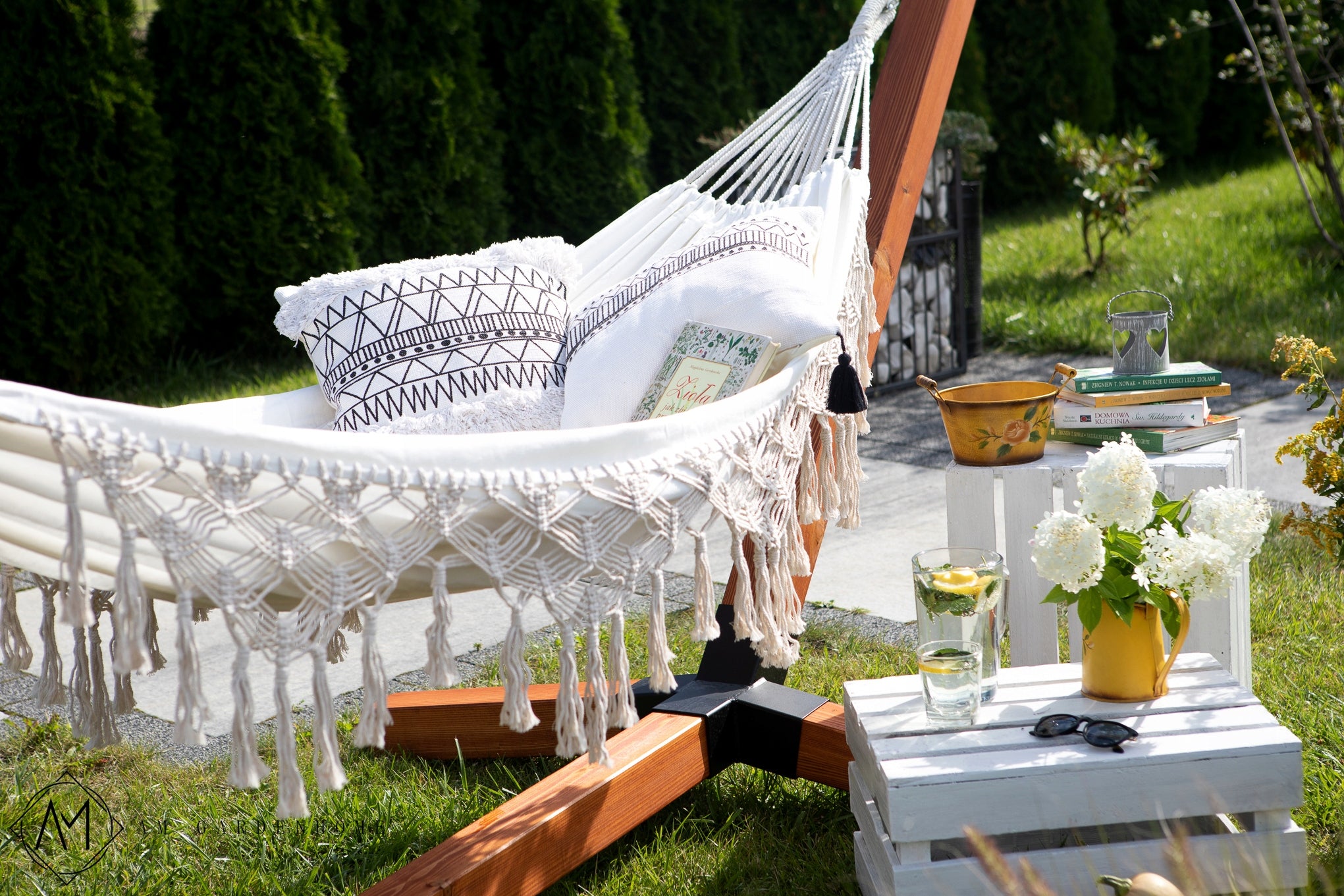 Garden Hammock 2-PERSON Cotton BOHO Braided MACRAME Sun Lounger XL 280x150 Manufacturer code 0747256986053
