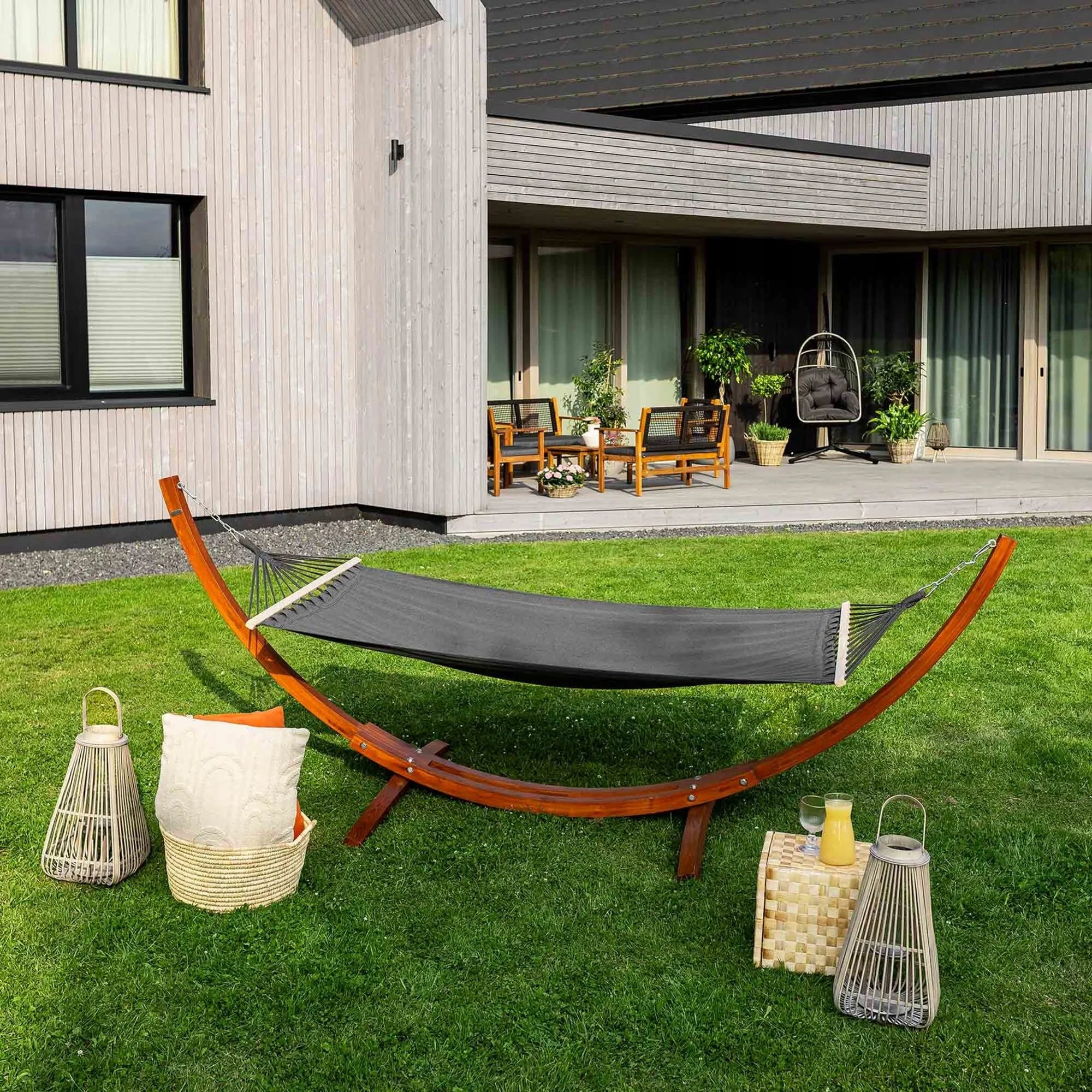 Garden Hammock Trevia With Frame Wooden Frame Up to 150kg divolio Model DV-095HWS Trevia