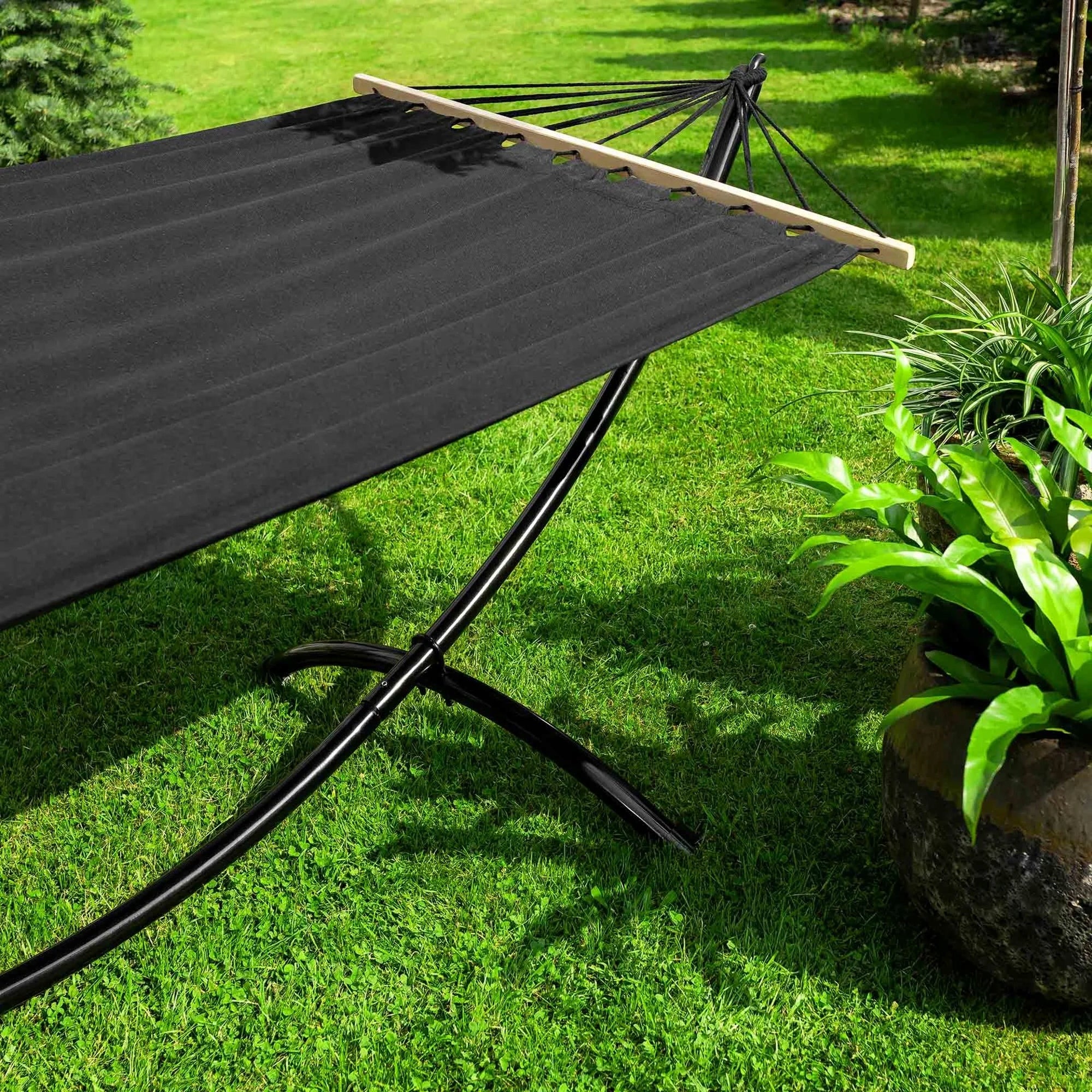 Garden Hammock with Frame and Bar Rimini Large Strong Frame di volio Total length 280 cm