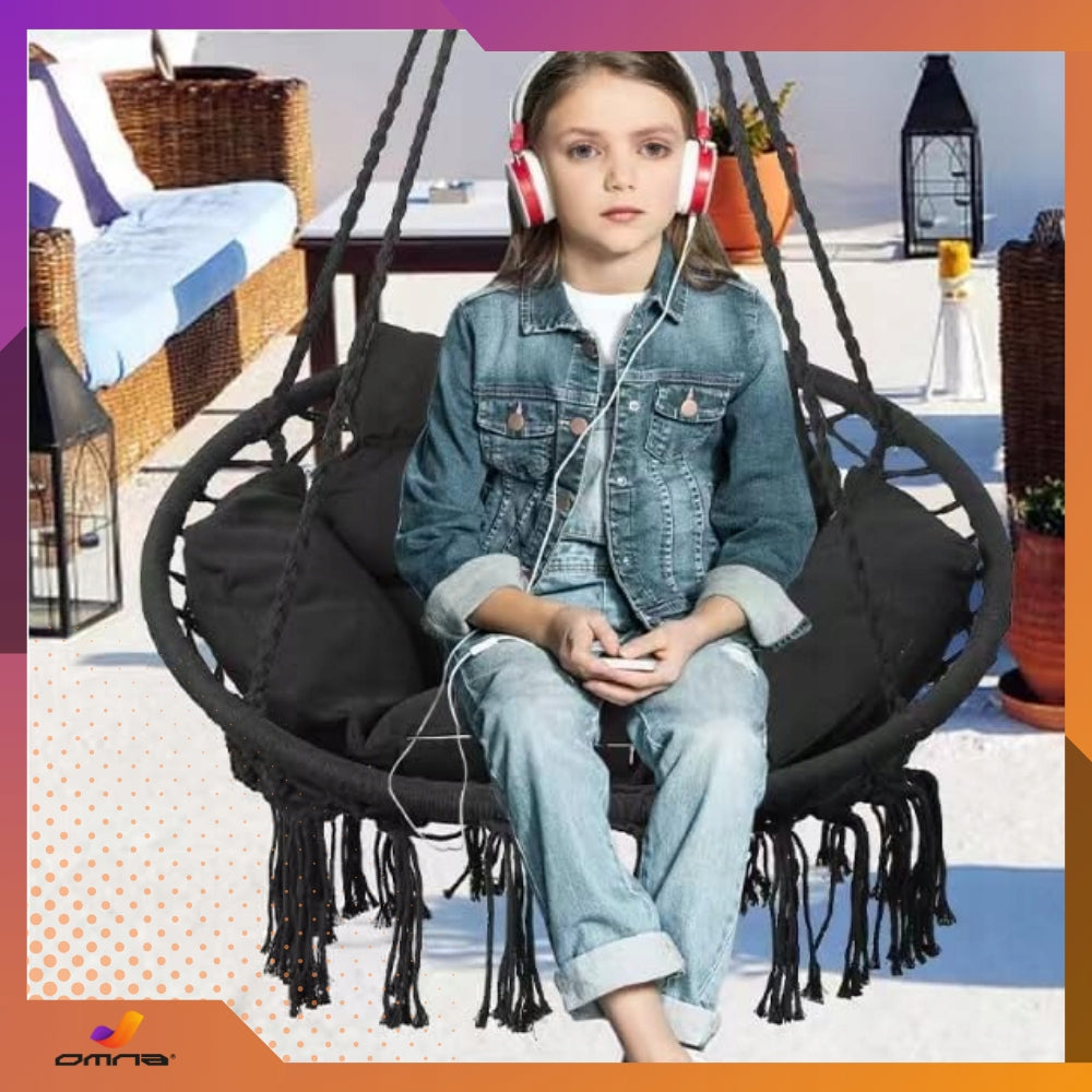 Garden Hanging Chair Swing Stork Nest for Garden Home with Cushion Manufacturer code Fotel Wiszący Bocianie Gniazdo z poduszką SZA