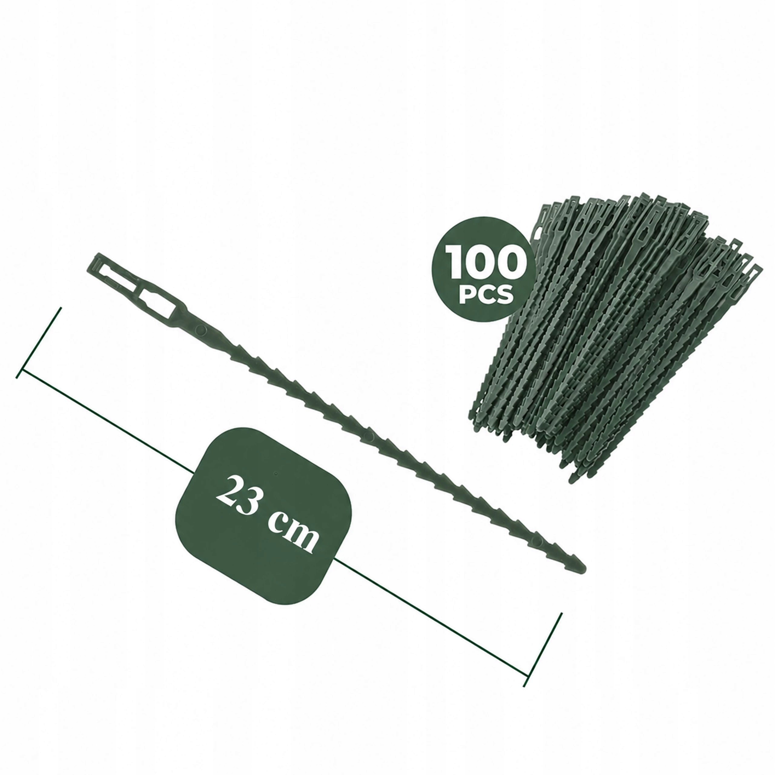 Garden Headbands 100pcs Clamp for Climbing Flower Plants Adjustable 23cm Product width 23 cm