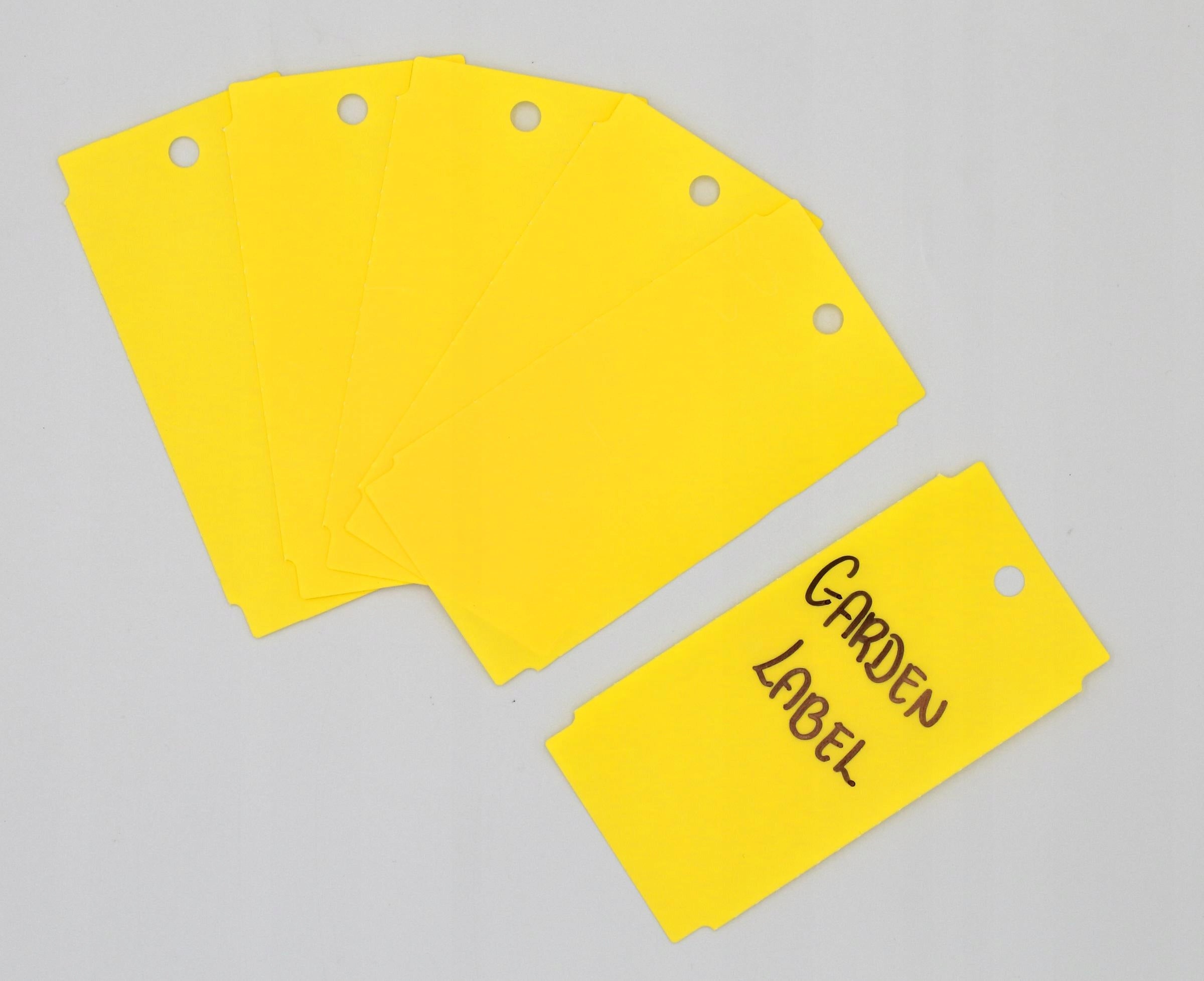 Garden Label Pendant/Tag YELLOW (50x100mm) 100pcs Packaging status original